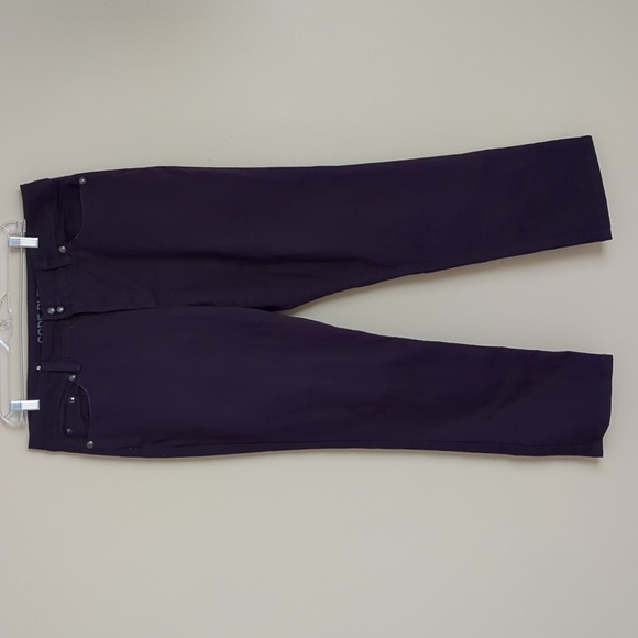 Size 16/32 Code Blue Marielle Slim Straight Blingy Purple Denim Jeans 16 - Picture 1 of 12
